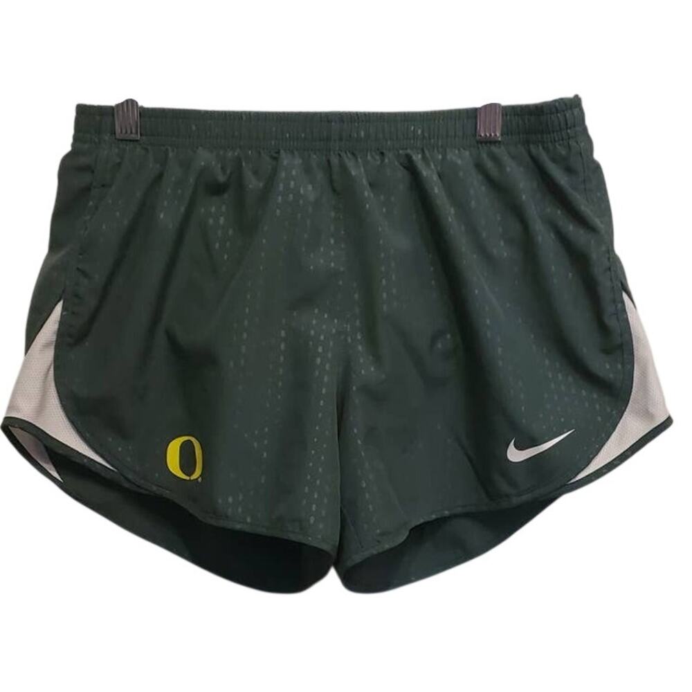 Nike Green Oregon Ducks Dri Fit Running Workout Shorts size small